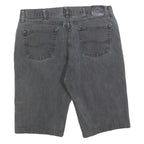 LEE Mens Shorts Black Denim XL W38 Classic Fit Casual Cotton Blend