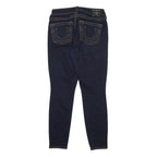 TRUE RELIGION Womens Slim Blue Denim Rinse Jeans W30 L27 Stylish Stitching