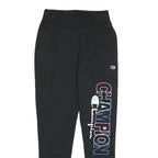 CHAMPION REVERSE WEAVE Mens Joggers Black Slim Tapered S W26 L30 Champion Logo