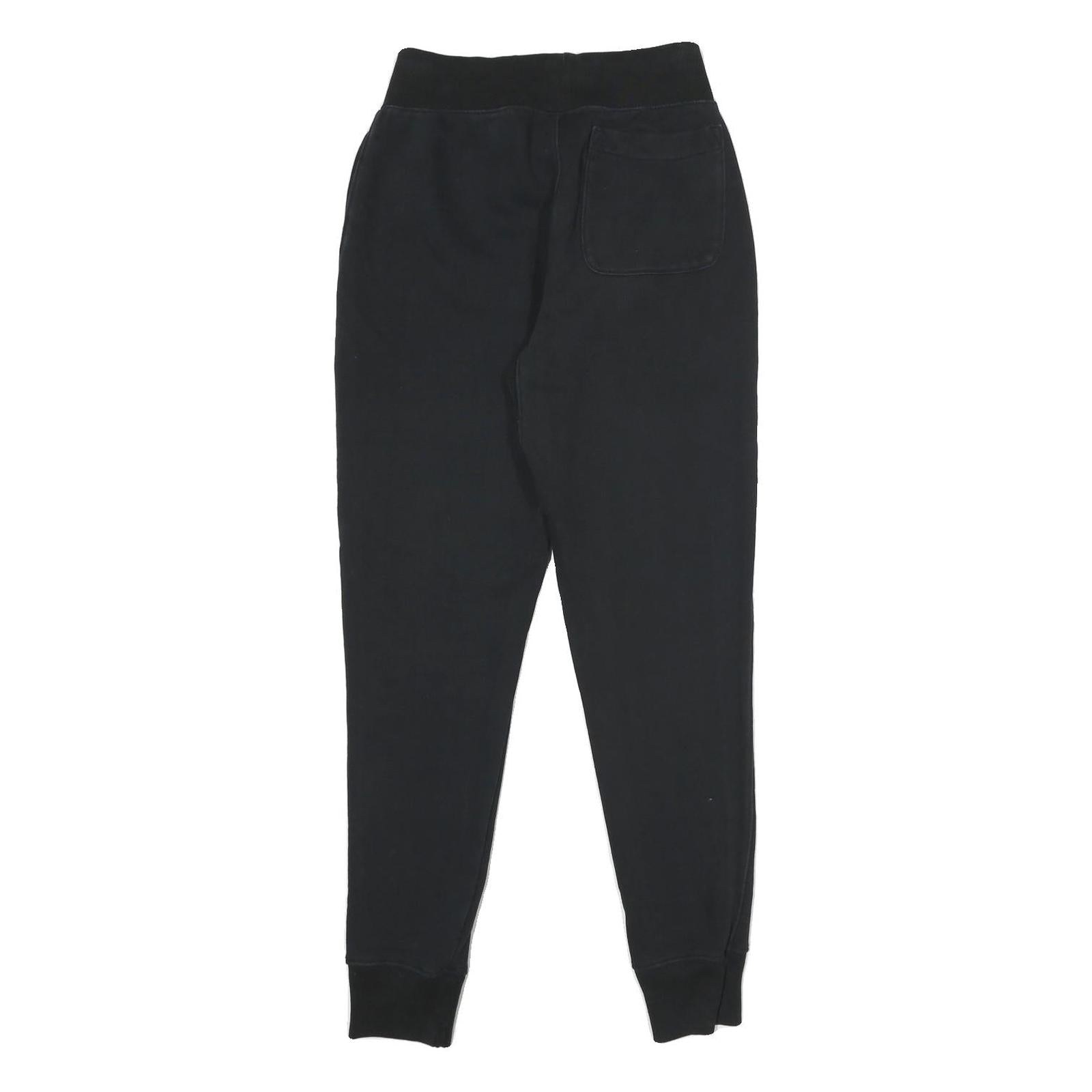 CHAMPION REVERSE WEAVE Mens Joggers Black Slim Tapered S W26 L30 Champion Logo