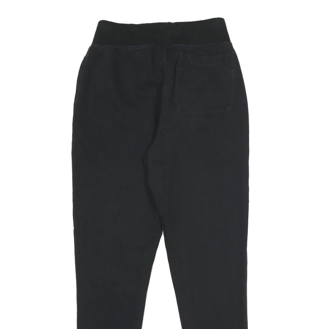 CHAMPION REVERSE WEAVE Mens Joggers Black Slim Tapered S W26 L30 Champion Logo