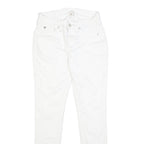 TRUE RELIGION Womens Slim White Denim Slim Jeans Cotton Blend W27 L30 Zip