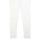 TRUE RELIGION Womens Slim White Denim Slim Jeans Cotton Blend W27 L30 Zip