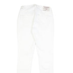TRUE RELIGION Womens Slim White Denim Slim Jeans Cotton Blend W27 L30 Zip