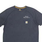 CARHARTT Mens Navy Blue Stroh Electrical Graphic T-Shirt L Short Sleeve Crew