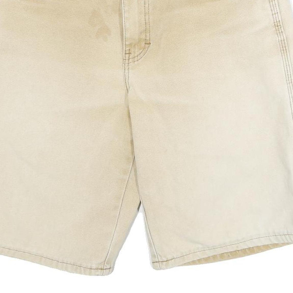DICKIES Mens Shorts Beige Cargo Cotton Blend L W30 Workwear Utility Pocket