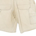 DICKIES Mens Shorts Beige Cargo Cotton Blend L W30 Workwear Utility Pocket