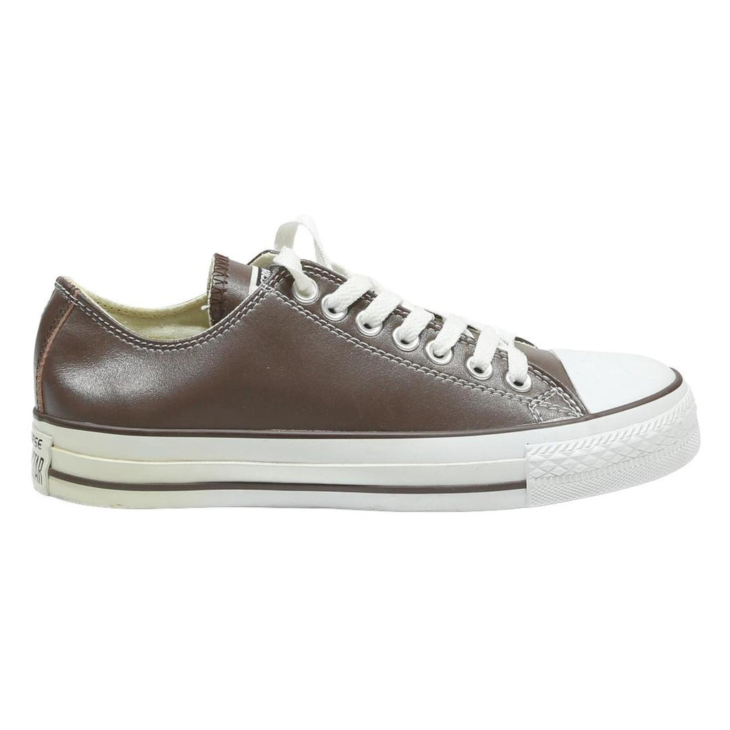 CONVERSE Chuck Taylor Womens Low Top Trainers Brown Leather UK 7.5 Classic