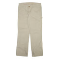 DICKIES Carpenter Womens Trousers Beige Regular Bootcut W35 L30