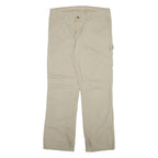 DICKIES Carpenter Womens Trousers Beige Regular Bootcut W35 L30