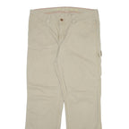 DICKIES Carpenter Womens Trousers Beige Regular Bootcut W35 L30
