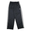ADIDAS Mens Joggers Black & White Regular Straight S W24 L28 Snap Button