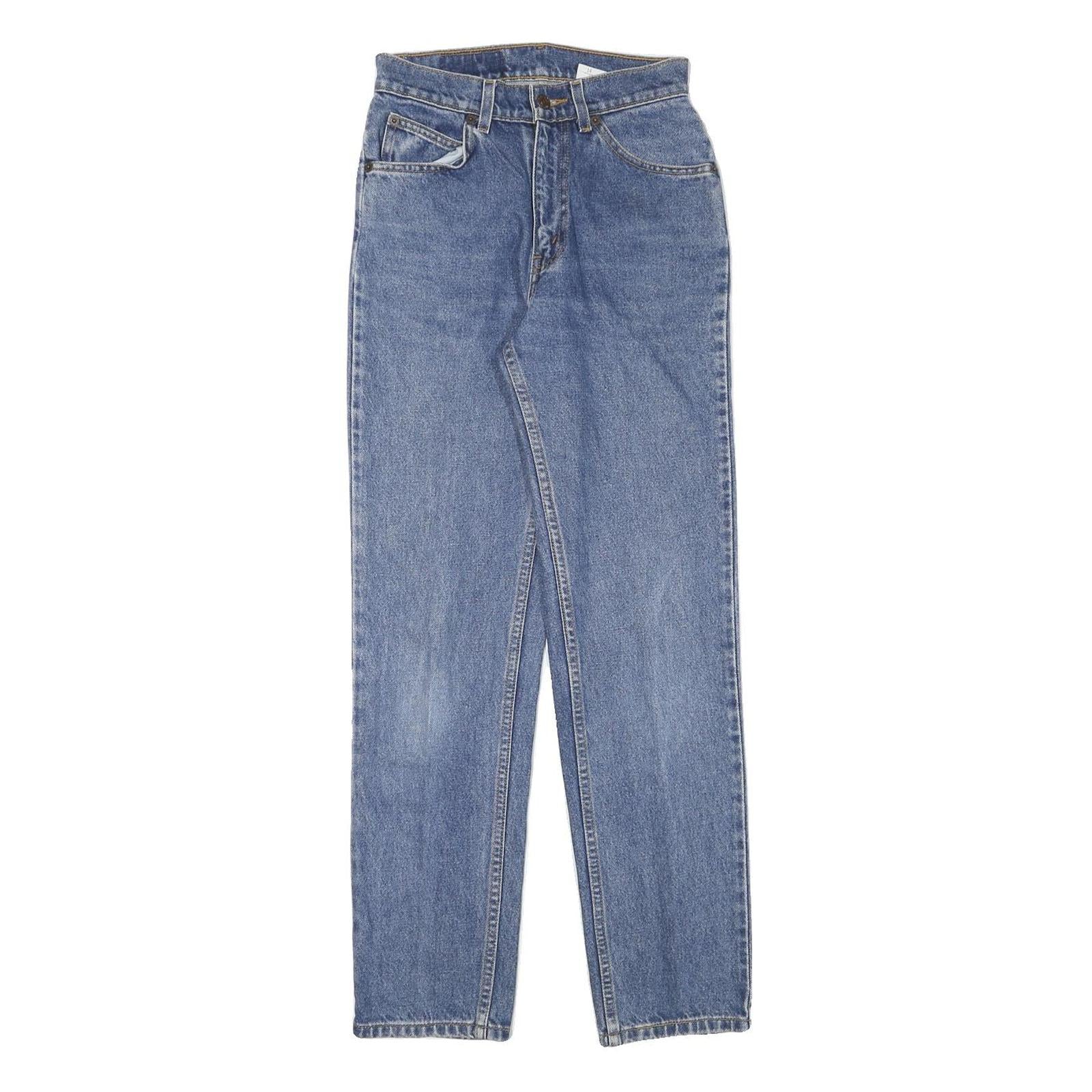 LEVI'S Womens Regular Fit Blue Denim Denim W25 L29 Classic Zip Jeans