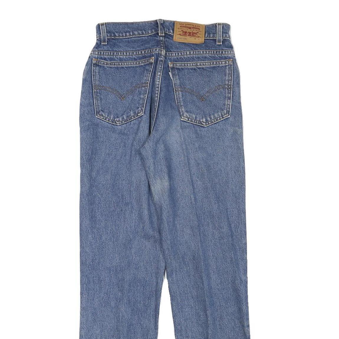 LEVI'S Womens Regular Fit Blue Denim Denim W25 L29 Classic Zip Jeans