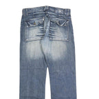 JULES JEANS Mens Blue Relaxed Straight Denim Medium W34 L32 Casual Button Fly