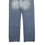 JULES JEANS Mens Blue Relaxed Straight Denim Medium W34 L32 Casual Button Fly