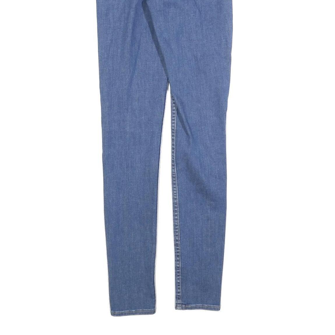 LEVI'S 710 Womens Slim Blue Denim Light Woven Jeans W26 L32 Stylish Zip Closure