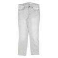 DKNY Womens Light Grey Slim Fit Skinny Denim Cotton Blend Jeans W28 L26 Zip