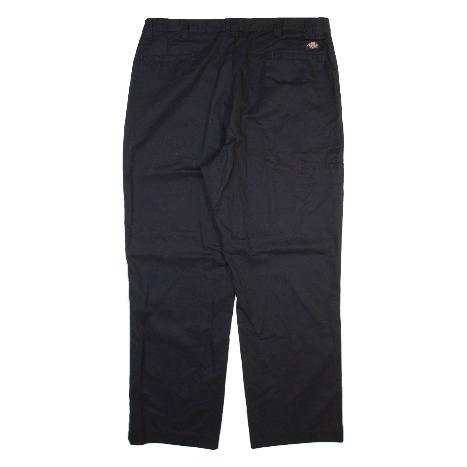 DICKIES Mens Trousers Black Regular Straight W40 L30