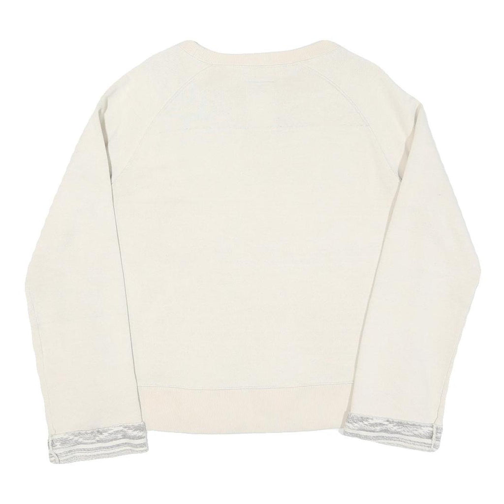 Womens Cream Arizona Trading Post Graphic Crew Neck Sweatshirt XL Casual