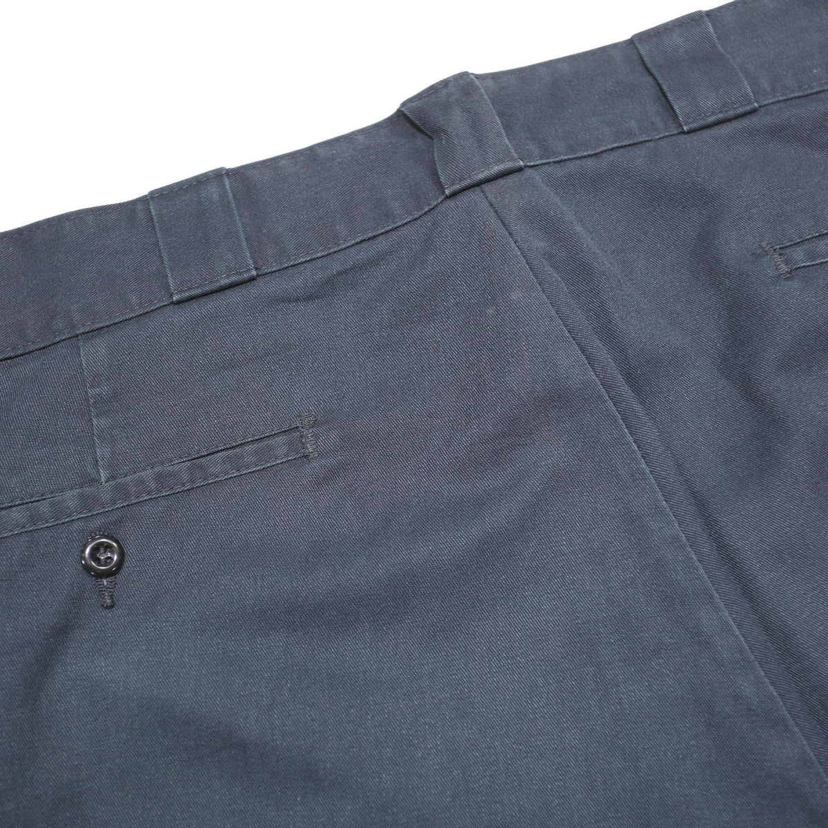 DICKIES Mens Cotton Blend Navy Relaxed Straight Trousers W36 L30 Workwear