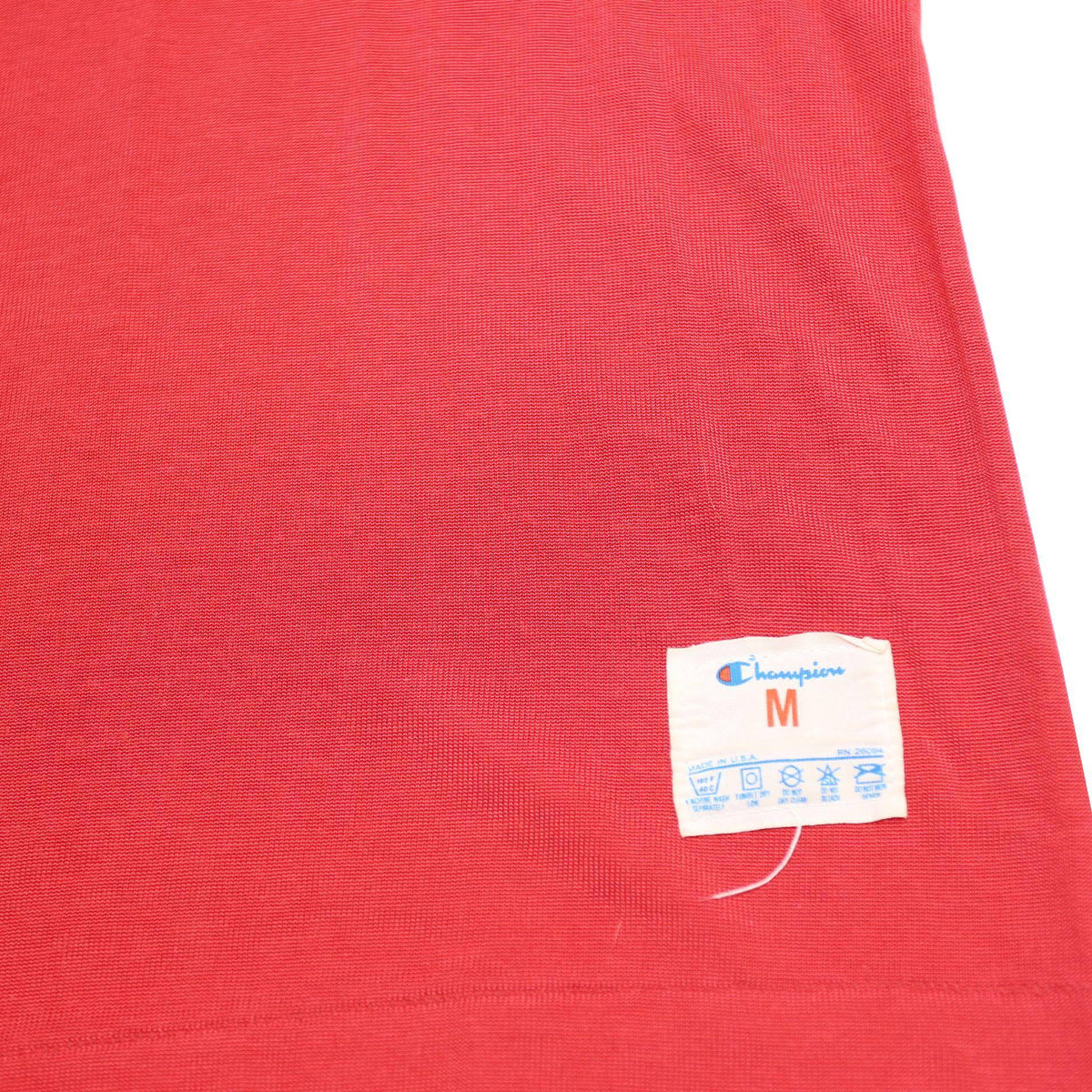 CHAMPION Mens Red Long Sleeve Crew Neck Cotton Blend T-Shirt M