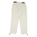 SCHOFFEL Mens Polyester Blend Cream Regular Zip Trousers W30 L30 Outdoor Casual