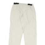 SCHOFFEL Mens Polyester Blend Cream Regular Zip Trousers W30 L30 Outdoor Casual