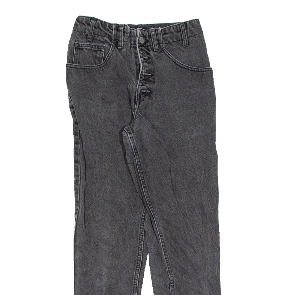 GUESS Womens Jeans Black Slim Tapered Charcoal Wash W26 L27