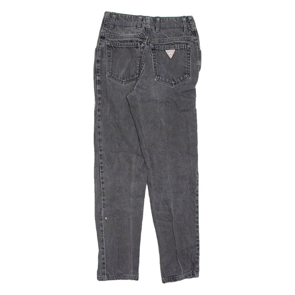 GUESS Womens Jeans Black Slim Tapered Charcoal Wash W26 L27
