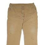 DICKIES Mens Jeans Beige Regular Straight Cotton Button W36 L29 Workwear