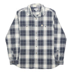 CARHARTT Mens Blue & White Check Shirt XL Long Sleeve Cotton Casual