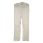 LEVI'S Mens Slim Slim Fit Jeans Beige Cotton Blend W31 L30 Classic Zip Casual