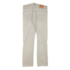 LEVI'S Mens Slim Slim Fit Jeans Beige Cotton Blend W31 L30 Classic Zip Casual