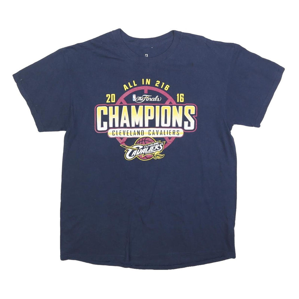 FANATICS Mens Navy Blue Cleveland Cavaliers Champions T-Shirt L Short Sleeve