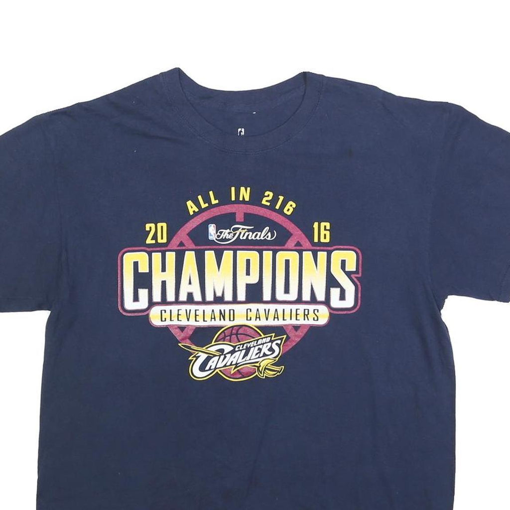 FANATICS Mens Navy Blue Cleveland Cavaliers Champions T-Shirt L Short Sleeve