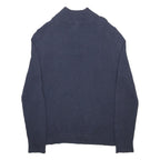 CALVIN KLEIN Mens Navy Blue Plain Pullover Crew Neck Basic Knit M Cotton Jumper