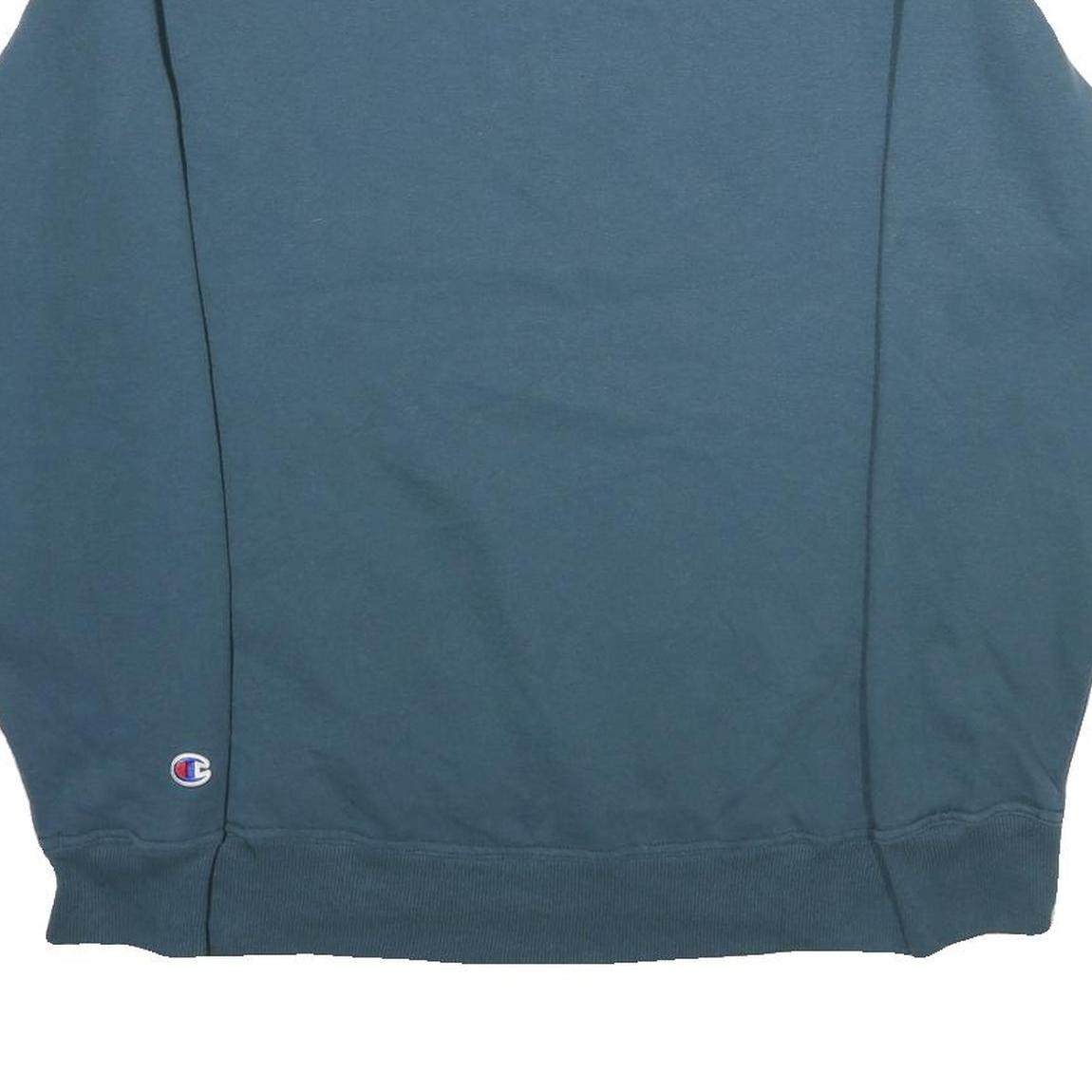 CHAMPION Mens Blue Crew Neck M Classic Cotton Blend Sweatshirt Pullover