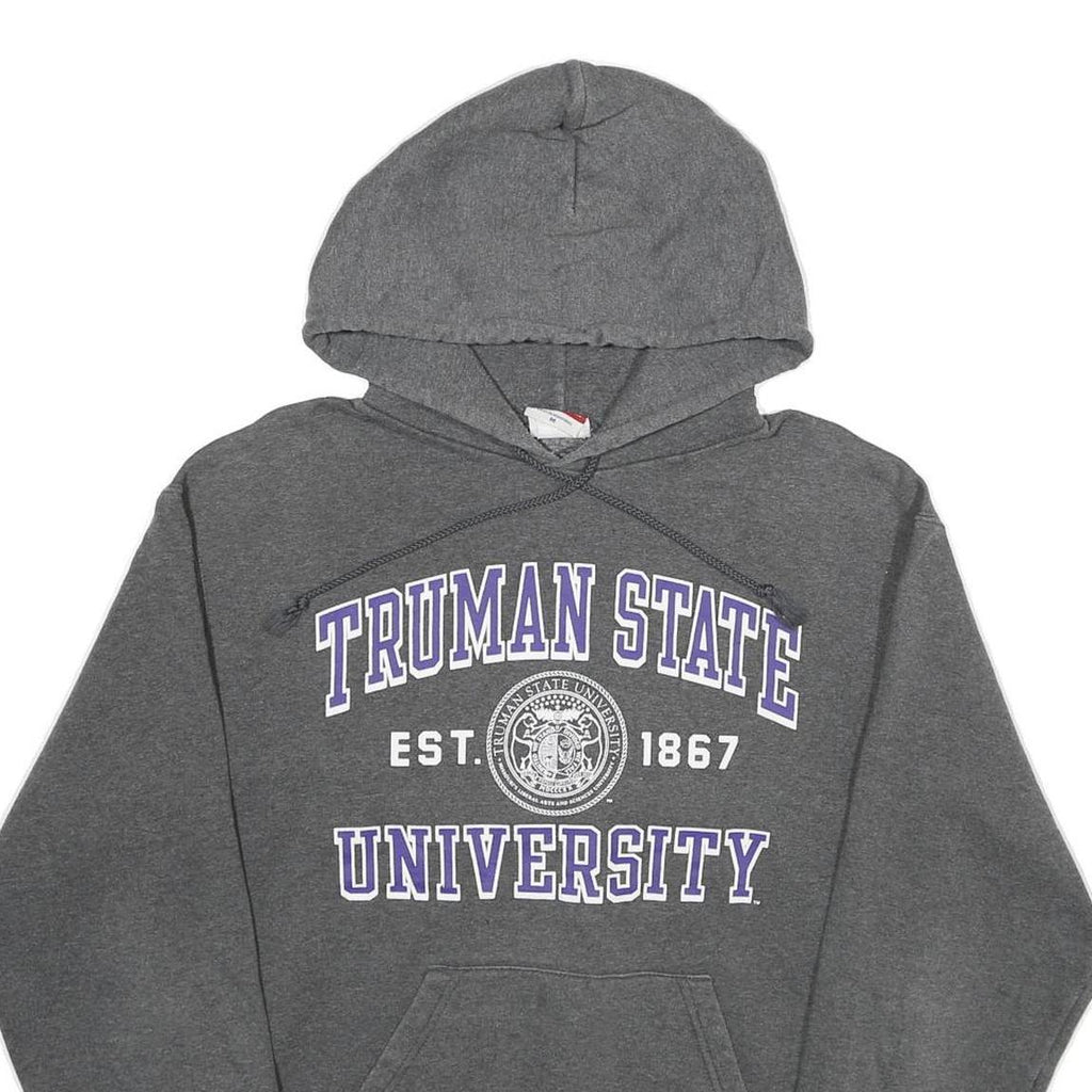 CHAMPION Mens Grey Truman State University Hoodie M Cotton Blend Pullover