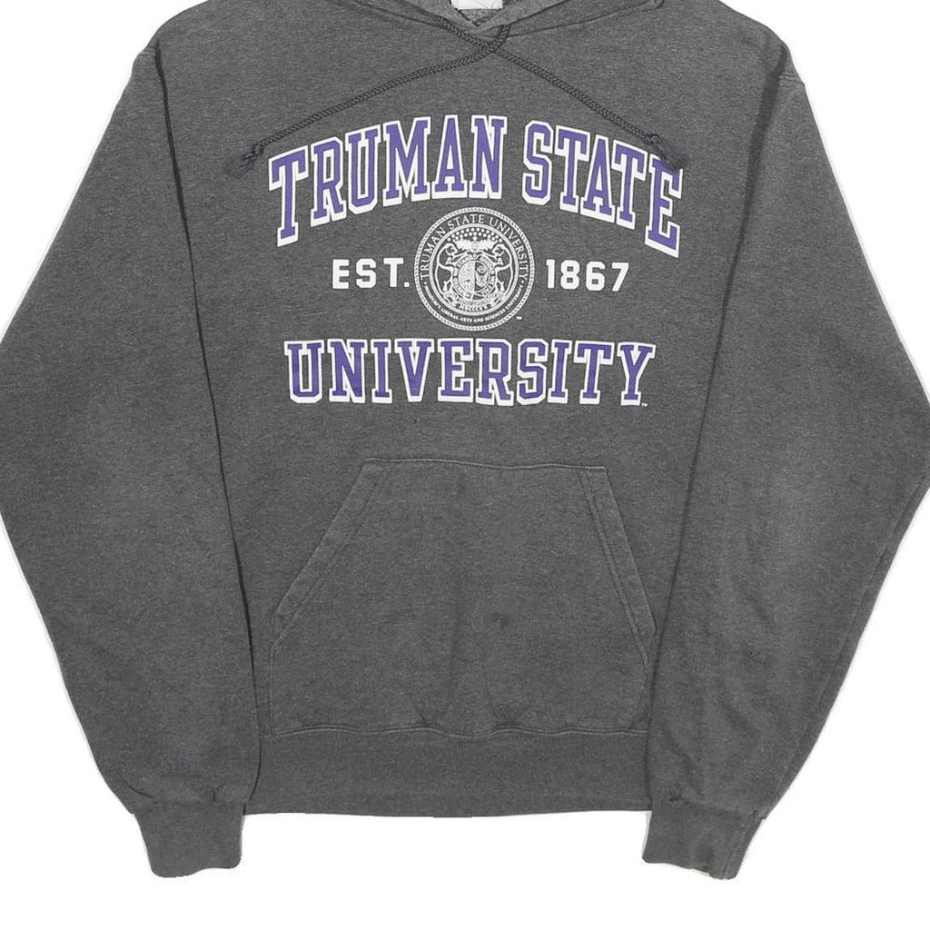 CHAMPION Mens Grey Truman State University Hoodie M Cotton Blend Pullover