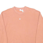ADIDAS Womens Pink Cotton Blend Crew Neck Sweatshirt UK 10 Casual Sportswear