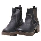 TOM TAILOR Chelsea Boots Black Leather Womens UK 7