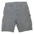 CARHARTT Mens Shorts Grey Cotton Blend Casual M W34 Durable Workwear