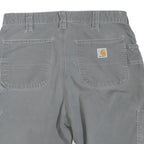 CARHARTT Mens Shorts Grey Cotton Blend Casual M W34 Durable Workwear
