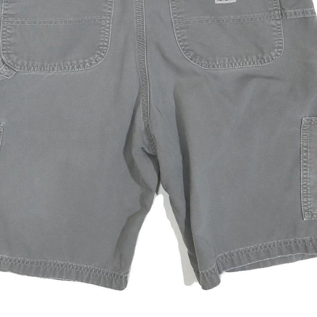 CARHARTT Mens Shorts Grey Cotton Blend Casual M W34 Durable Workwear