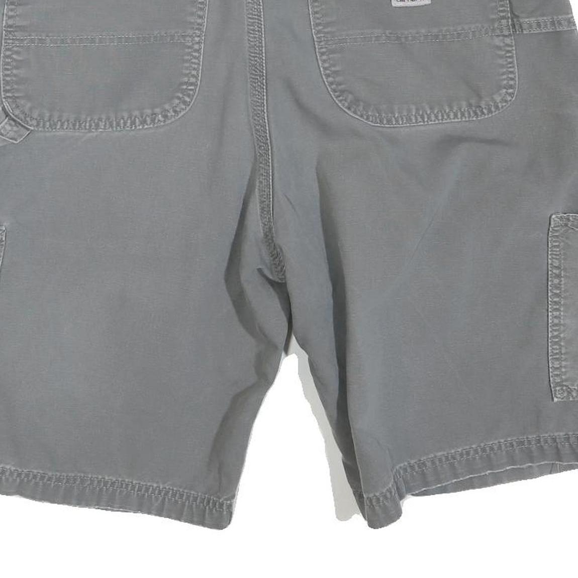 CARHARTT Mens Shorts Grey Cotton Blend Casual M W34 Durable Workwear