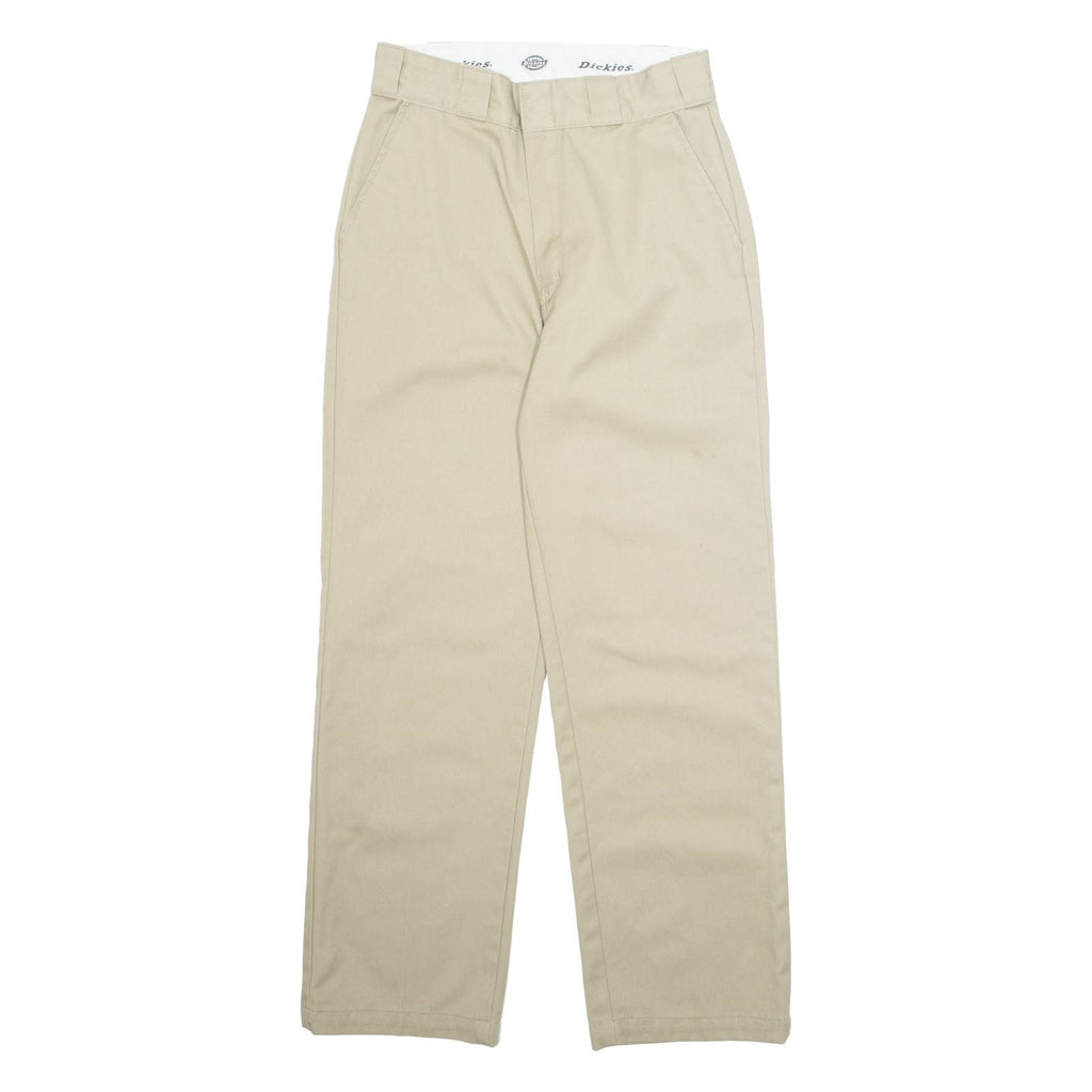 DICKIES Chino Mens Trousers Beige Regular Straight W26 L27