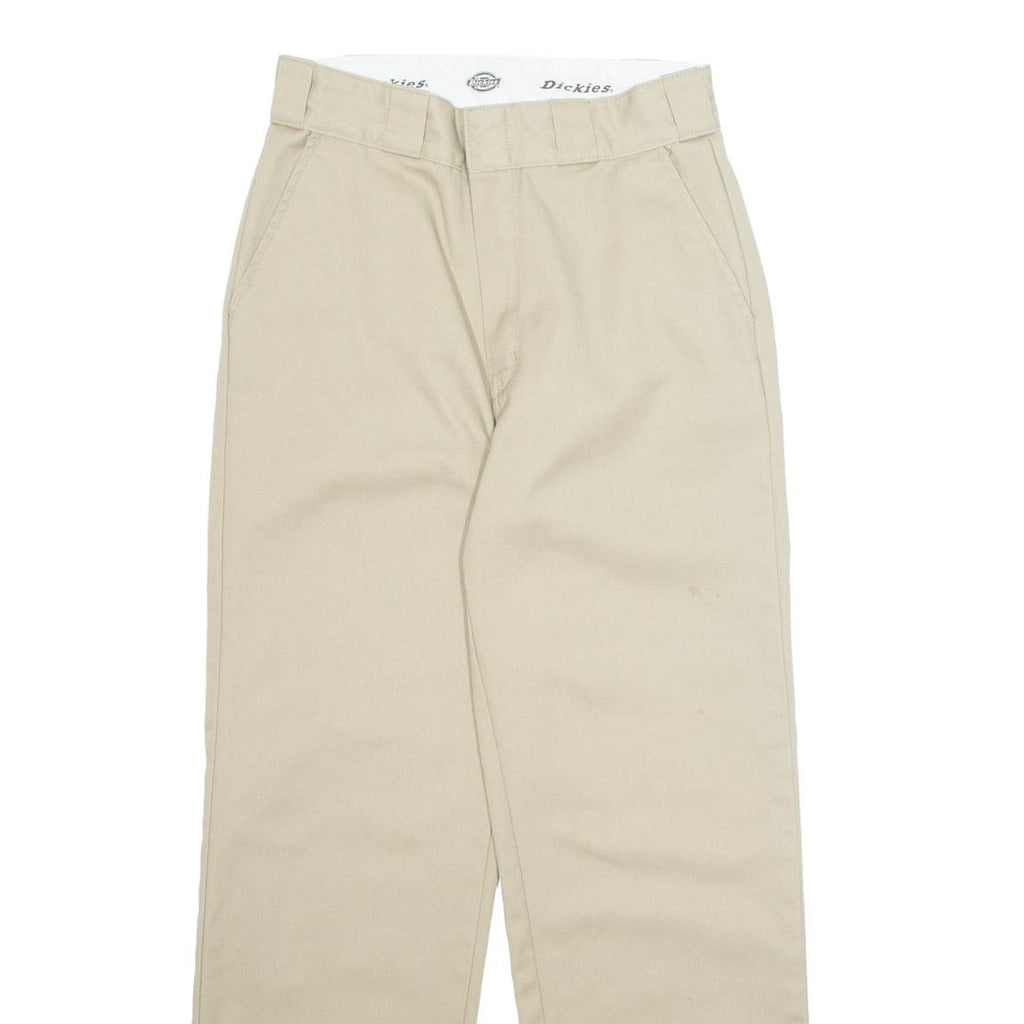 DICKIES Chino Mens Trousers Beige Regular Straight W26 L27