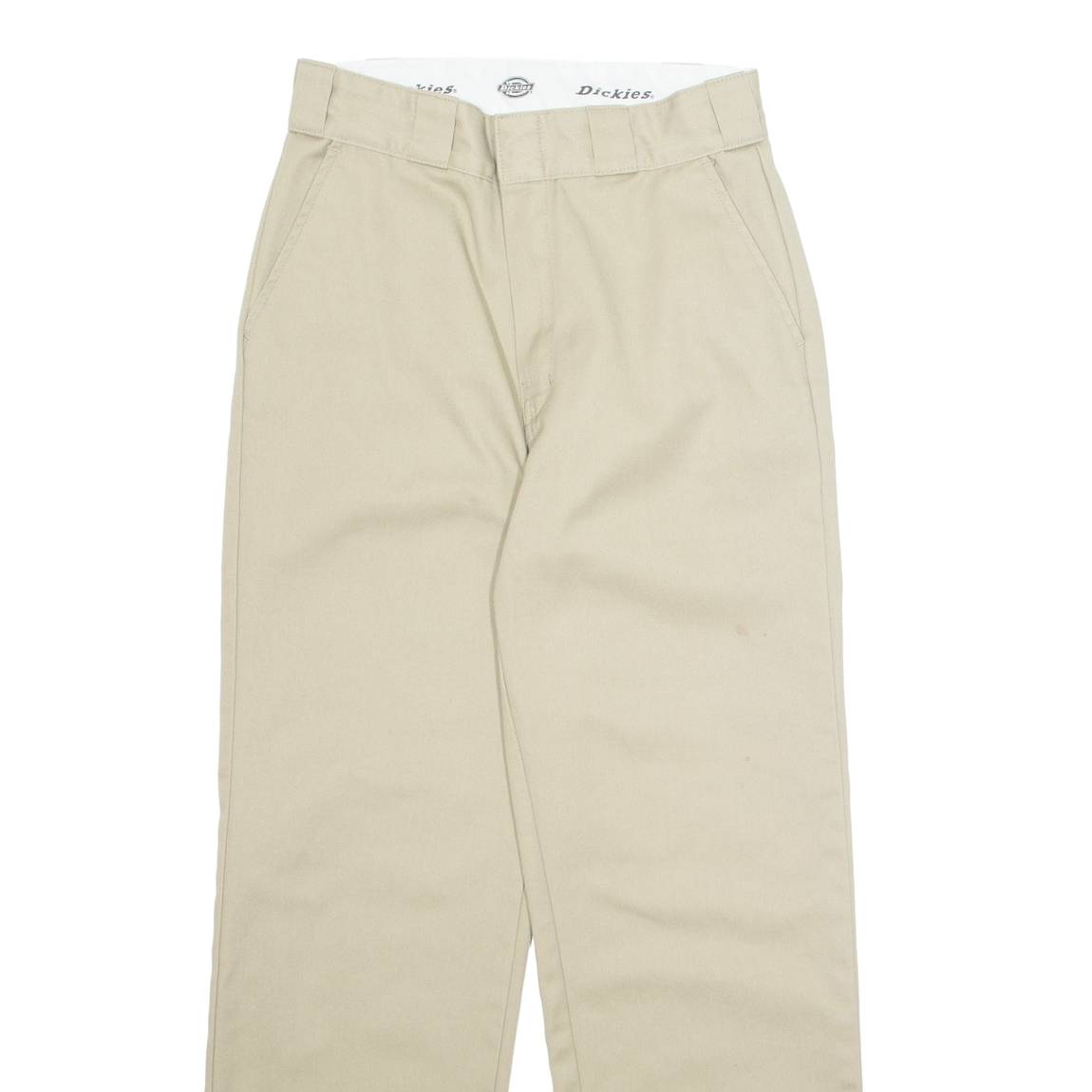 DICKIES Chino Mens Trousers Beige Regular Straight W26 L27