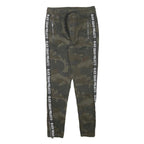 BLACKSQUAD Womens Cotton Blend Slim Camouflage Trousers W28 L28 Drawstring